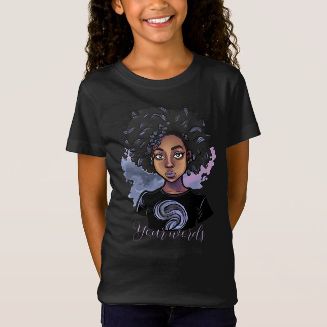 Erstellen Sie Ihr eigenes Tee-Black-Girl T-Shirt (Vorderseite)