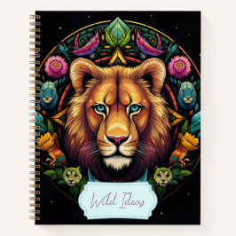 Erstellen Sie Ihr eigenes Totem Animal Lion Mandal Notizbuch