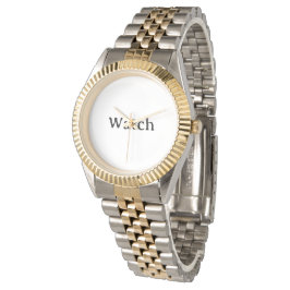 Erstellen Sie Ihr eigenes Unisex-Two-Tone-Armband Armbanduhr