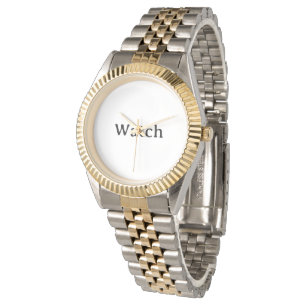 Erstellen Sie Ihr eigenes Unisex-Two-Tone-Armband Armbanduhr