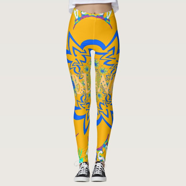 Erstellen Sie Ihr eigenes Urban Street Dance Patte Leggings (Vorderseite)