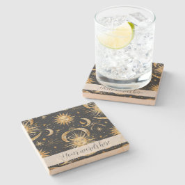 Erstellen Sie Ihr eigenes Verziertes Celestial Blu Steinuntersetzer