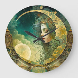 Erstellen Sie Ihr eigenes Victoiran Steampunk Moon Große Wanduhr