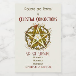 Erstellen Sie Ihr eigenes Viktorianisches Herbstle Weinetikett