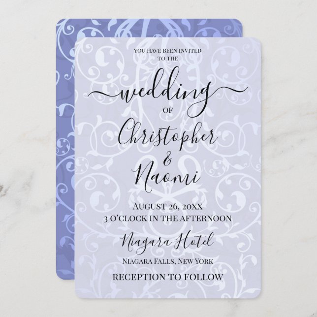 Erstellen Sie Ihr eigenes Vintages Verziertes Meta Einladung (Vorne/Hinten)