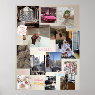 Erstellen Sie Ihr eigenes Vision Board Manifesting Poster