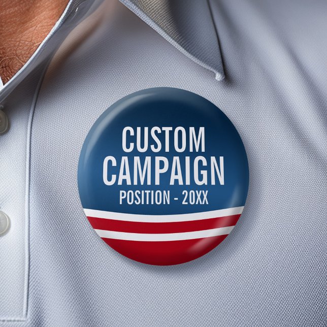 Erstellen Sie Ihr eigenes Wahldesign - Modernes De Button (Custom Campaign Gear -- Create your own election swag for any candidate)
