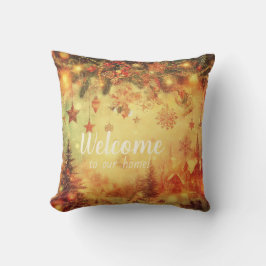 Erstellen Sie Ihr eigenes warmes Weihnachtsdorf Kissen