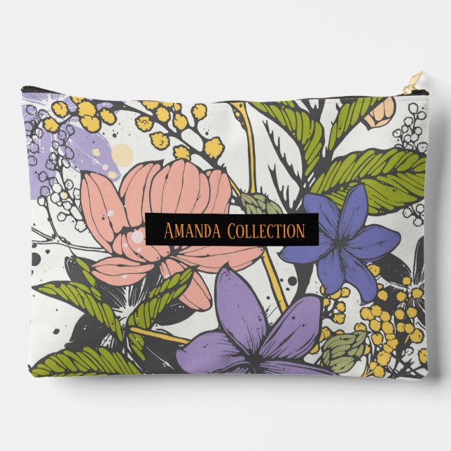 Erstellen Sie Ihr eigenes Wasserfarben-stylisches  Zubehörtasche (Rückseite)