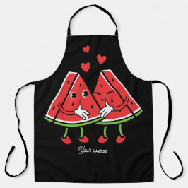 Erstellen Sie Ihr eigenes Wassermelone-Paar in Lie Schürze