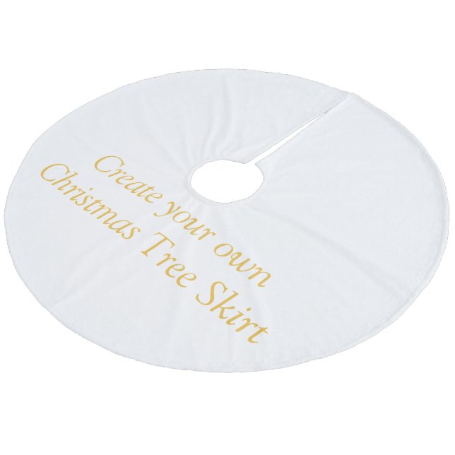 Erstellen Sie Ihr eigenes Weihnachtsbaumrock Fleece Weihnachtsbaumdecke (Schrägansicht)