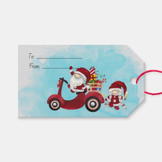 Erstellen Sie Ihr eigenes Weihnachtsmotorenspiel Geschenkanhänger (Vorderseite (Horizontal))