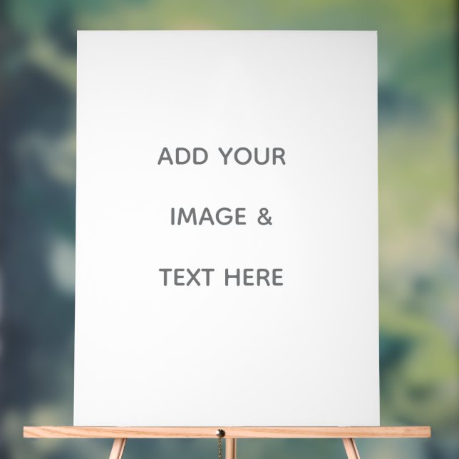 Erstellen Sie Ihr eigenes Weiß  Acrylschild (Neutral)