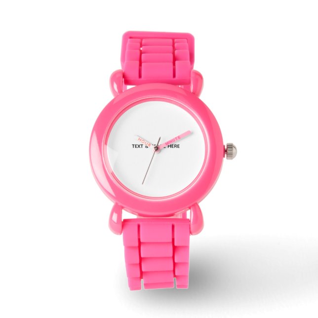 Erstellen Sie Ihr eigenes Weiß Armbanduhr (Vorderseite)