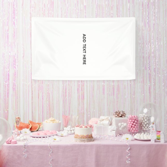 Erstellen Sie Ihr eigenes Weiß  Banner (Party)