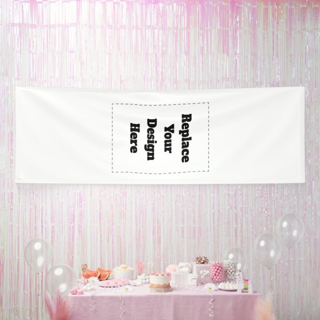 Erstellen Sie Ihr eigenes Weiß  Banner (Party)