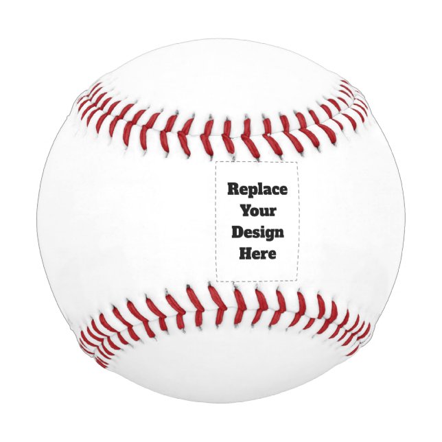 Erstellen Sie Ihr eigenes Weiß  Baseball (Vorderseite)