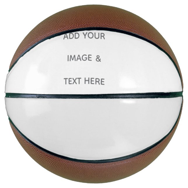 Erstellen Sie Ihr eigenes Weiß  Basketball (Vorderseite)