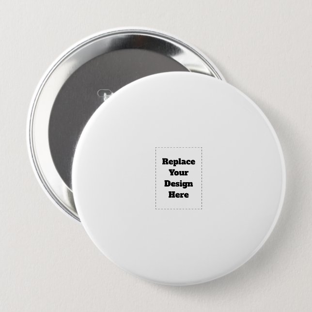 Erstellen Sie Ihr eigenes Weiß  Button (Vorne & Hinten)