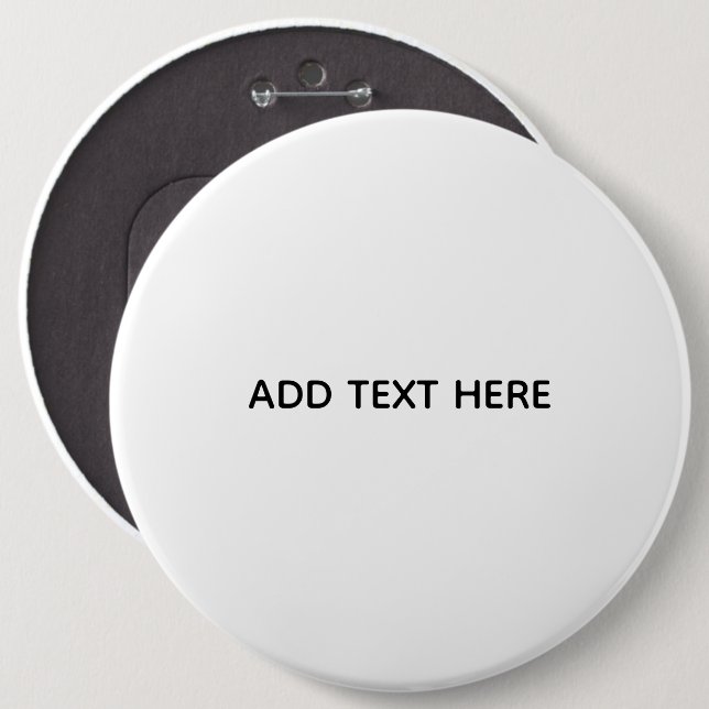 Erstellen Sie Ihr eigenes Weiß  Button (Vorne & Hinten)