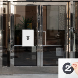 Erstellen Sie Ihr eigenes Weiß Fensteraufkleber