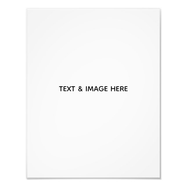 Erstellen Sie Ihr eigenes Weiß Fotodruck (Vorne)