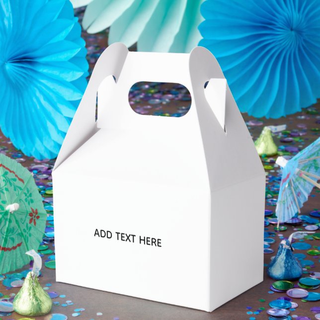 Erstellen Sie Ihr eigenes Weiß  Geschenkschachtel (Party)