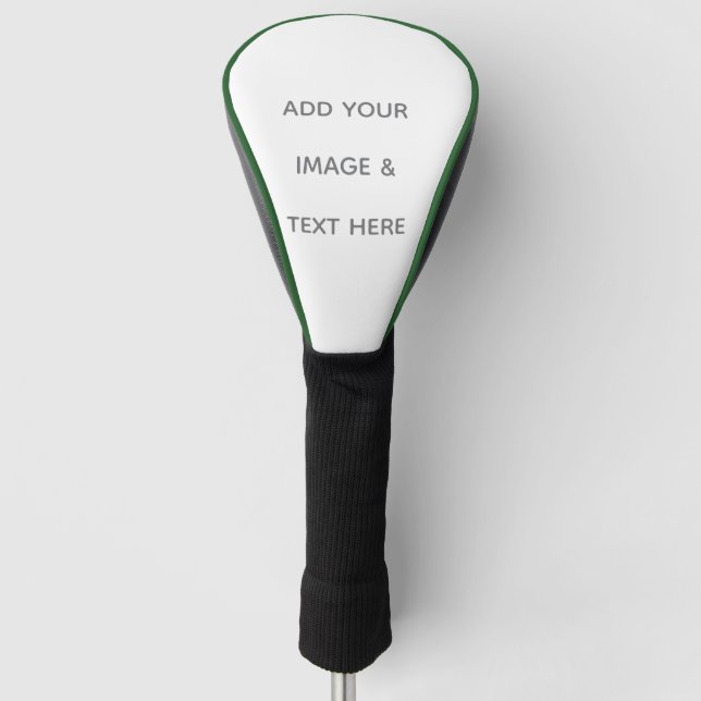 Erstellen Sie Ihr eigenes Weiß  Golf Headcover (Vorderseite)
