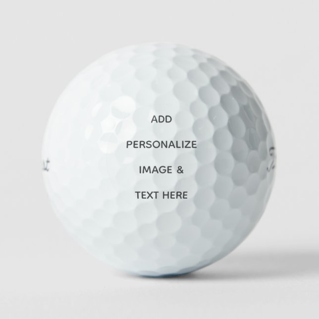 Erstellen Sie Ihr eigenes Weiß  Golfball (Vorderseite)