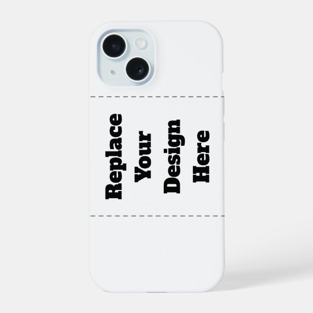 Erstellen Sie Ihr eigenes Weiß  iPhone 15 Hülle (Rückseite)