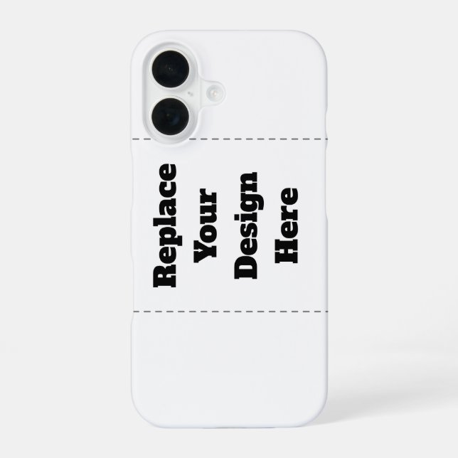 Erstellen Sie Ihr eigenes Weiß iPhone 16 Hülle (Rückseite)