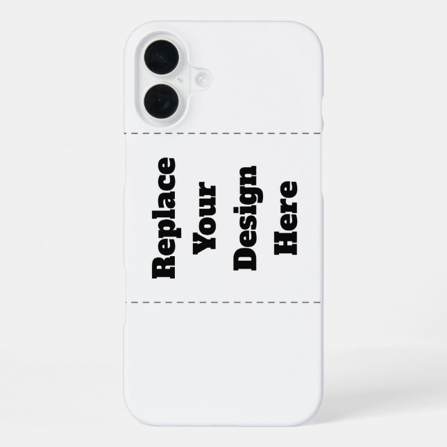 Erstellen Sie Ihr eigenes Weiß  iPhone Hülle (Rückseite)