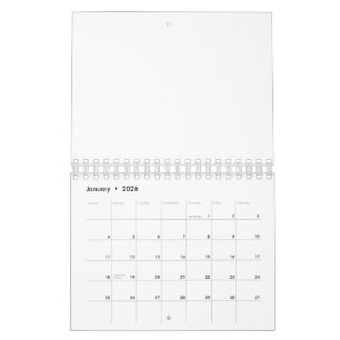 Erstellen Sie Ihr eigenes Weiß Kalender
