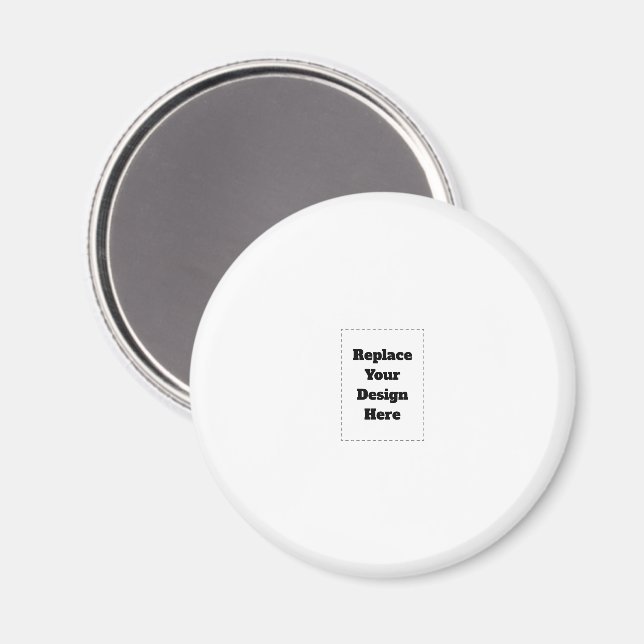 Erstellen Sie Ihr eigenes Weiß  Magnet (Vorderseite/Rückseite)
