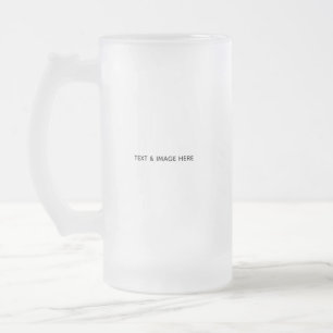 Erstellen Sie Ihr eigenes Weiß Mattglas Bierglas