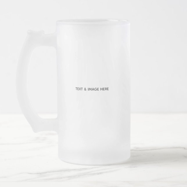 Erstellen Sie Ihr eigenes Weiß Mattglas Bierglas (Links)