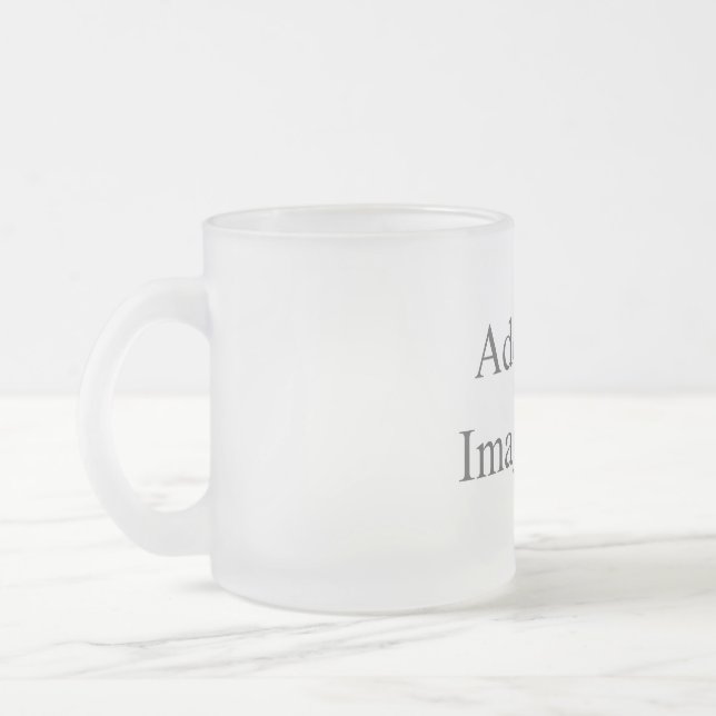 Erstellen Sie Ihr eigenes Weiß  Mattglastasse (Links)