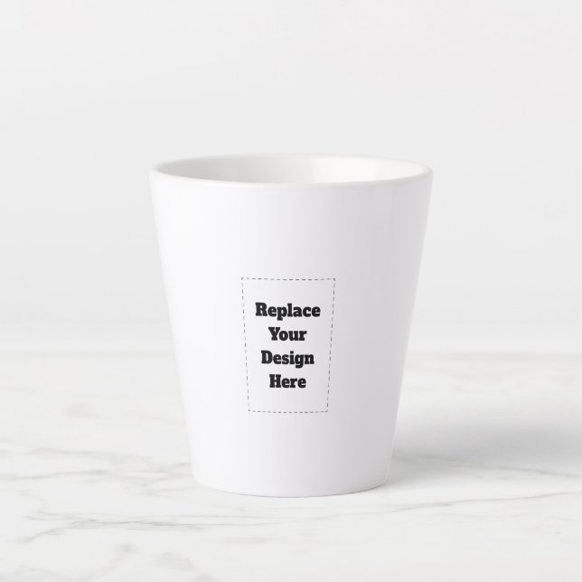 Erstellen Sie Ihr eigenes Weiß  Milchtasse (Vorderseite)