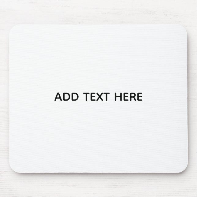 Erstellen Sie Ihr eigenes Weiß  Mousepad (Vorne)