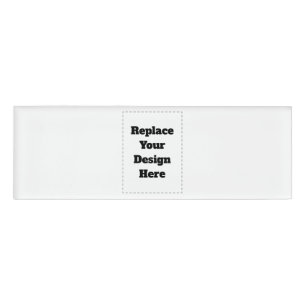 Erstellen Sie Ihr eigenes Weiß Namenschild