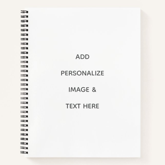 Erstellen Sie Ihr eigenes Weiß  Notizbuch (Vorderseite)