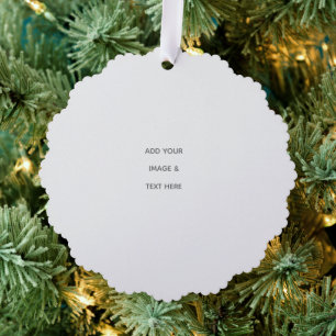 Erstellen Sie Ihr eigenes Weiß Ornament Karte