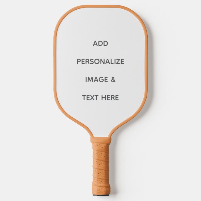 Erstellen Sie Ihr eigenes Weiß  Pickleball Schläger (Vorderseite)