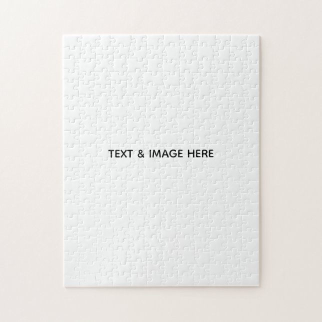 Erstellen Sie Ihr eigenes Weiß Puzzle (Vertikal)