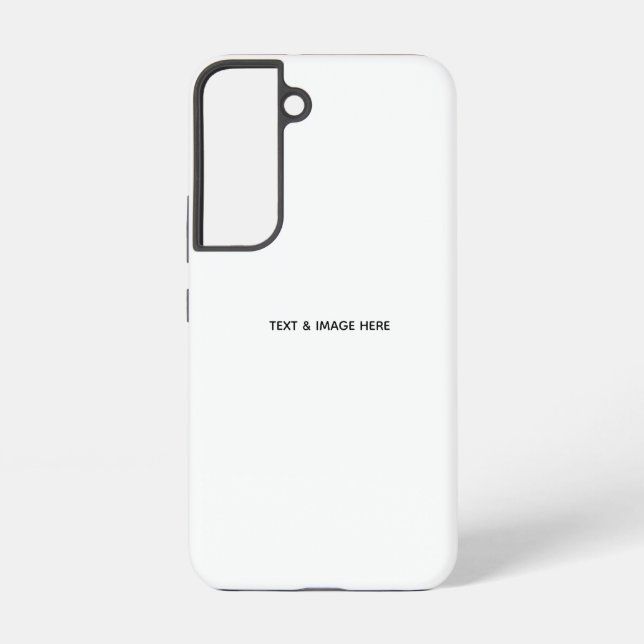 Erstellen Sie Ihr eigenes Weiß Samsung Galaxy Hülle (Rückseite)
