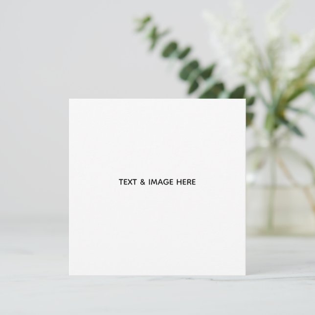 Erstellen Sie Ihr eigenes Weiß Save The Date (Stehend Vorderseite)