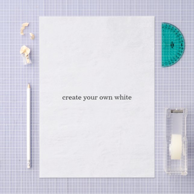 erstellen Sie Ihr eigenes Weiß  Seidenpapier (Handwerk)