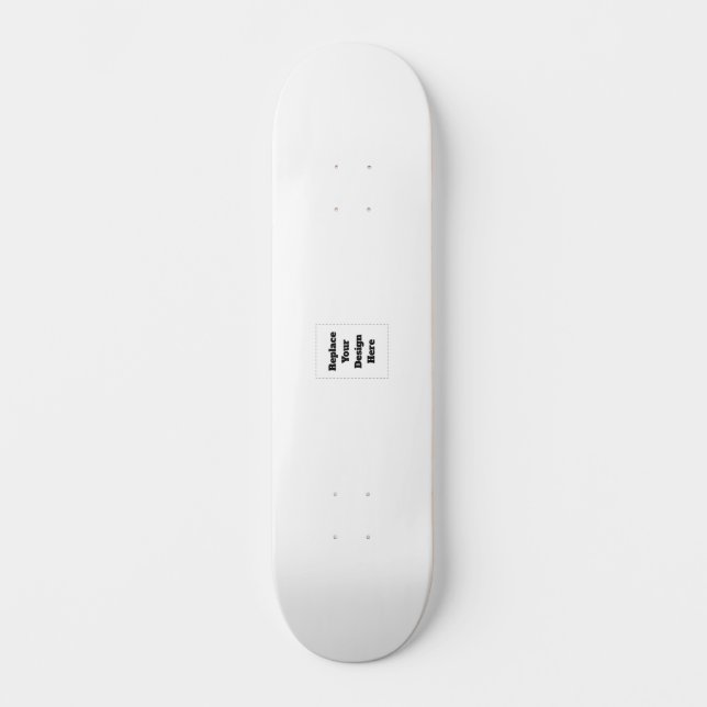 Erstellen Sie Ihr eigenes Weiß Skateboard (Vorderseite)