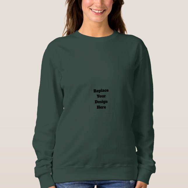 Erstellen Sie Ihr eigenes Weiß  Sweatshirt (Vorderseite)