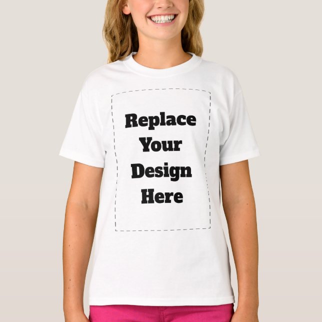 Erstellen Sie Ihr eigenes Weiß  T-Shirt (Vorderseite)